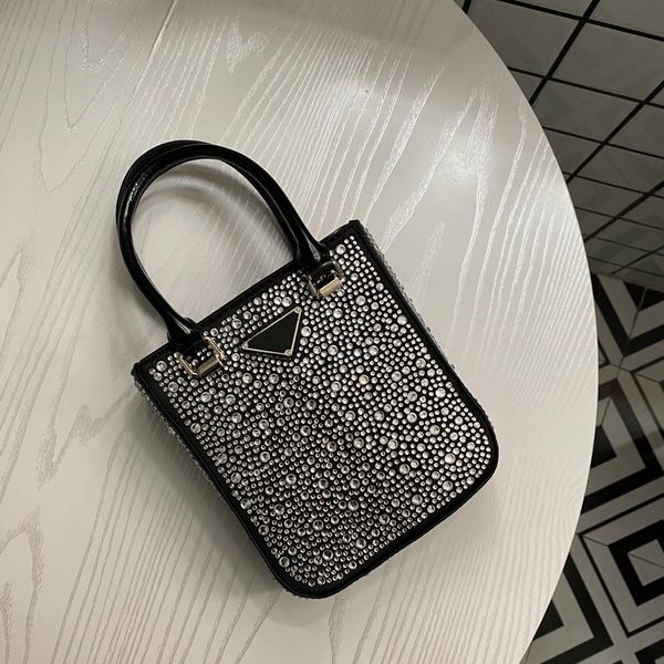 

fashion brand bags crystal messenger bag gypsophila handbag large capacity vintage elegant tote bag with diamonds quality