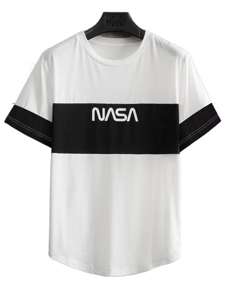 

men letter graphic tee 04ns#, White;black