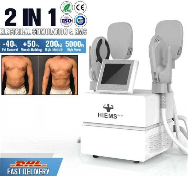

new arrival portable pro max4 ems slimming shaping machine electromagnetic muscle stimulation fat burning body shaping weight loss