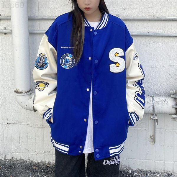 

men's hoodies & sweatshirts designer american baseball suit 2022 spring new short coat women's thin korean version loose and versa, Black