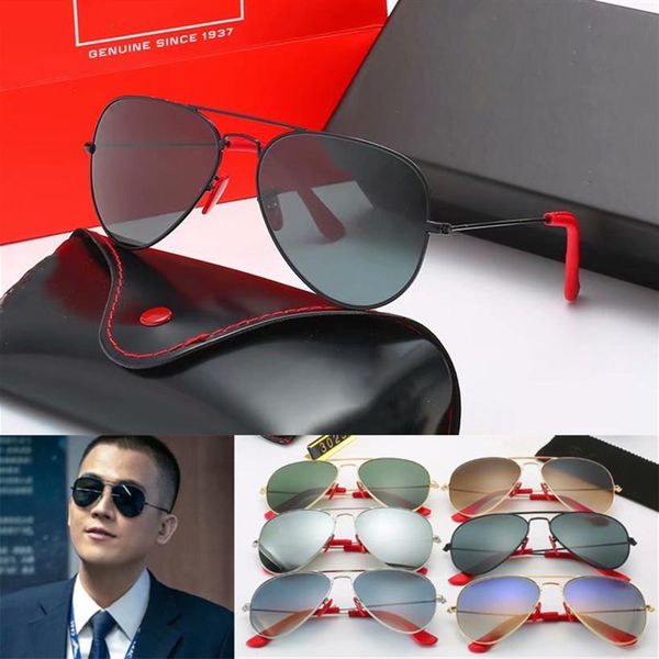 

brand design 2022 fashion ray sunglasses women men sun glasses outdoors driving glasses uv400 eyewear metal frame polaroid glass lens, White;black