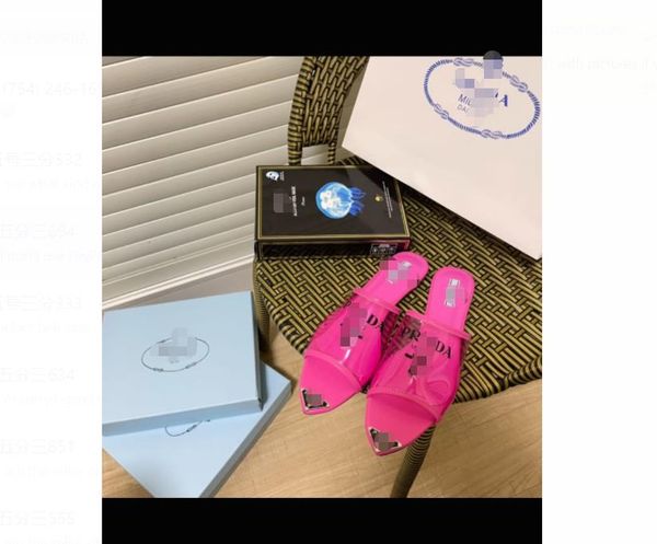 

shoes women summer sandal luxury designer flip flops brands letter tb genuine leather beach flat casual slippers tory slide, Black