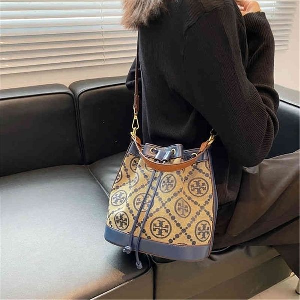 

32% off 20% off 2022 trend fashion design bags kfw0 bucket hollow out simple fairy vintage canvas with drawstring