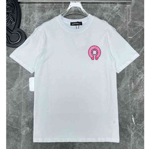 

fashion men's ch t shirts brand man t-shirt luxury summer women cross sanskrit tees letter designer tshirts boy loose round neck shirt, White;black