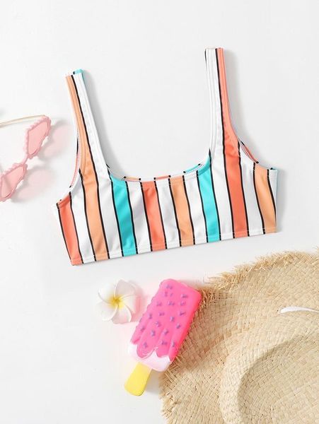 

toddler girls stripe bikini she, Blue