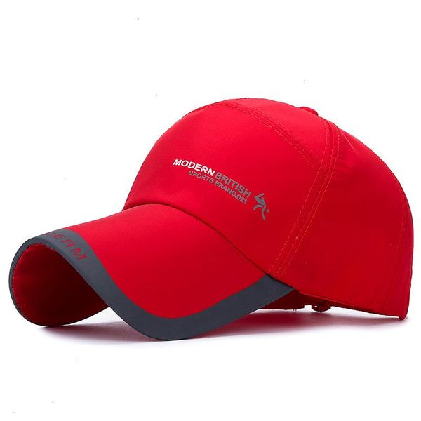 Sportkappe für Herren, modische Linie, Baseballmütze für Fische, Outdoor, langes Visier, Krempe, Schatten, Snapback, Sonne, Sommer, Knochen, Gorras