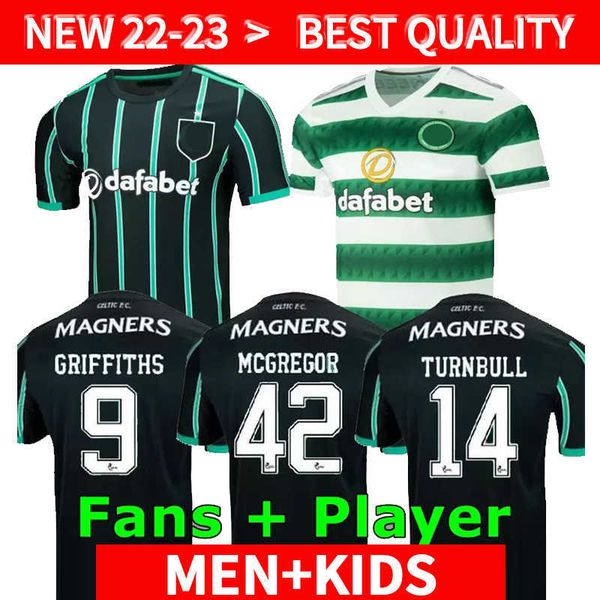 

22 23 celtic soccer jerseys 2022 2023 duffy edouard home men kids player version football shirts away jota rogic abada furuhashi giakoumakis, Black;yellow