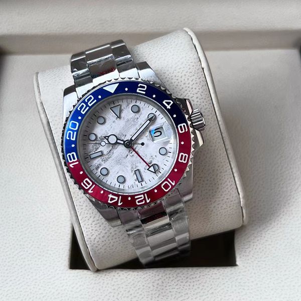 

watch mens automatic mechanical 904l all stainless steel super luminous sapphire swim watches 40mm watch montr, Slivery;golden