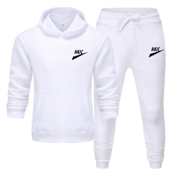 

mens sportswear tracksuit casual 2 piece set 2022 spring autumn brand print sweatshirt fashion men hip hop sports sets, Gray