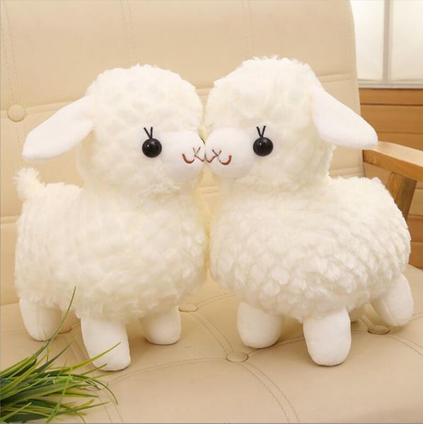 Dimensioni 33 cm/23 cm Cena Morbido Peluche Ripiene Bianco Puro Pecorella Giocattoli Farciti Cuscino per Dormire Ragazzo Ragazza Regalo Di Compleanno