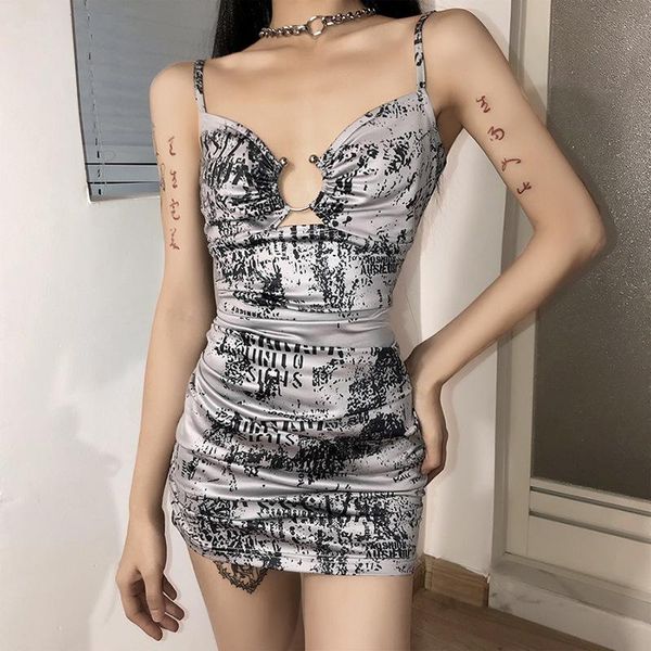 

casual dresses summer fashion hollow bodycon sling dress ladies halter lace v-neck sleeveless clothing mini women, Black;gray