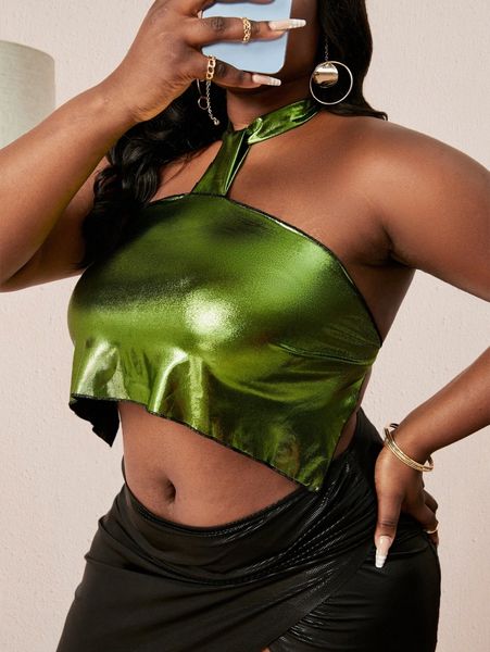 

sxy backless tie back crop halter z7ze#, Black