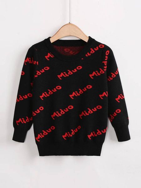 

toddler boys letter pattern sweater she01, Blue