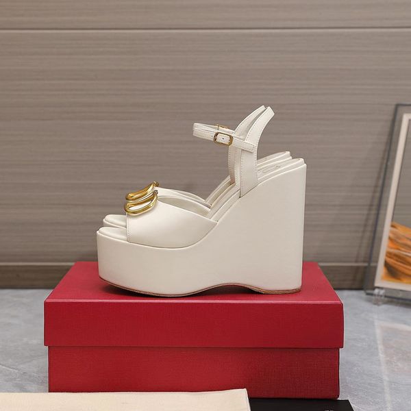

summer sandals womens wedding shoes thick bottom lace up high heels leather fashion womens shoes metal buckle designer red shoes womens, Black