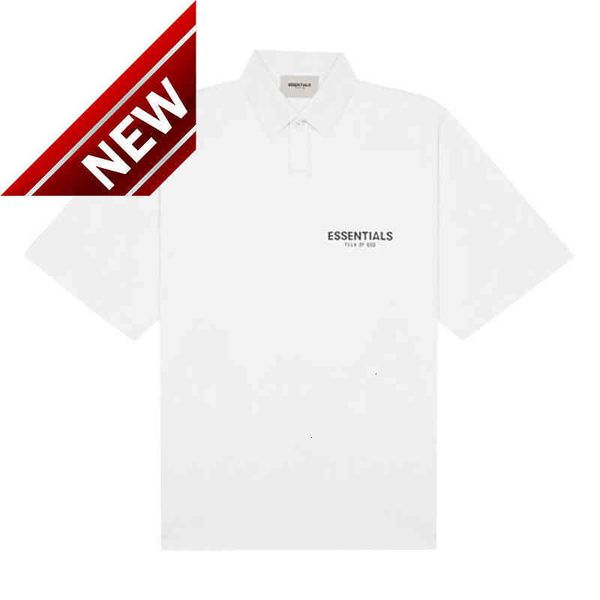 

50% off discount thread fear multi of god essentials short sleeve men's fog loose american t-shirt polo women's fashion, White;black