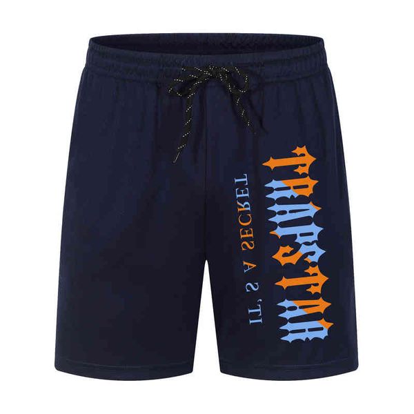 

shorts trapstar fashion brand men casual summer new male printing drawstring men's breathable comfortable, White;black