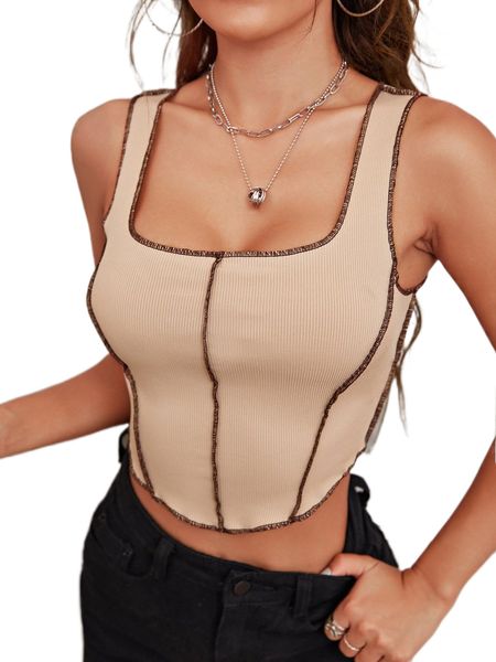 

titching asymmetrical hem tank 15tm#, White