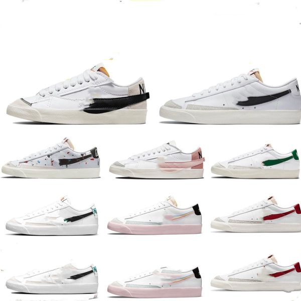 

2022 sb zoom blazer low running shoes white black pink men women skateboard shoes luxury designer pu sports sneakers mens basketball outdoor