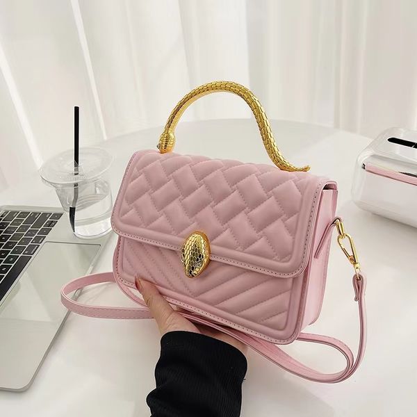 

minority snakehead buckle handbag women's new advanced fashion versatile banquet bag lingge slung shoulder bag