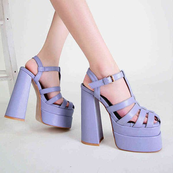 

sandals, thick soled women's shoes, high heels and party ankle straps, luxury, summer novelty, 2022 220325, Black