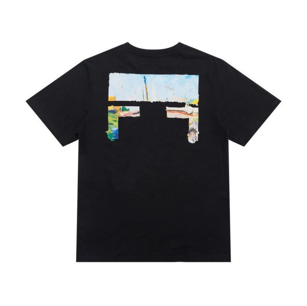 

summer mens loose t shirts fashion tees designers offs brands man women casual t-shirt luxury clothing letter arrow black white tshirts str, White;black