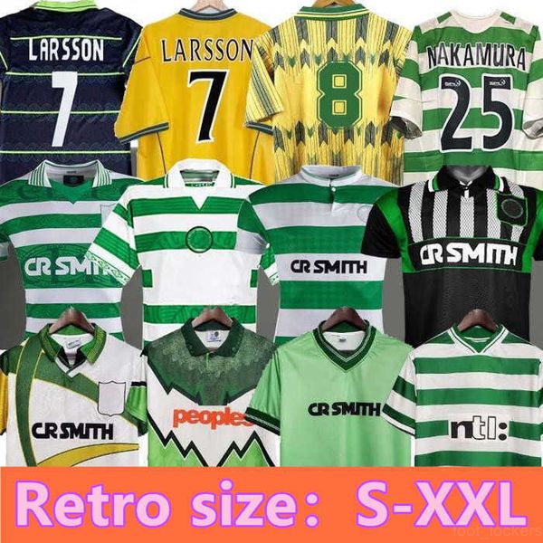 

celtic retro jersey 84 86 91 92 93 95 96 97 98 99 00 soccer jersey home football shirts larsson sutton nakamura keane black sutton 2005 06, Black;yellow