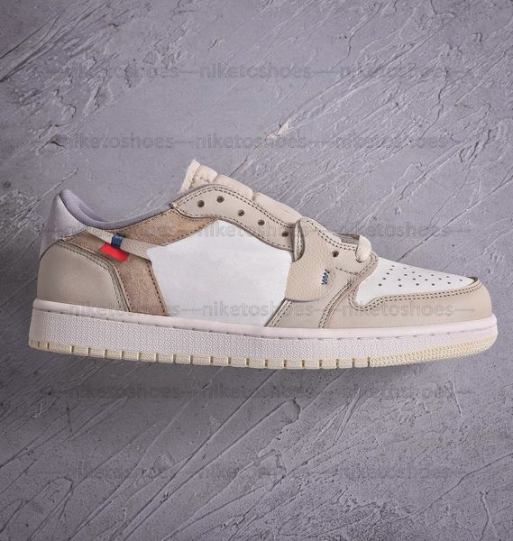 

classic jumpman 1 mans womans basketball shoes low casual off joint sports running sn, Black