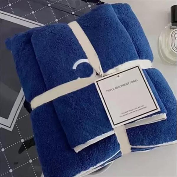 Letra do designer Conjunto de algodão puro T Toalha C Luxurys Designers enfrentam toalhas e banheiros Toalheiro Banho macio Home absorvente Homens homens panos D2111038z