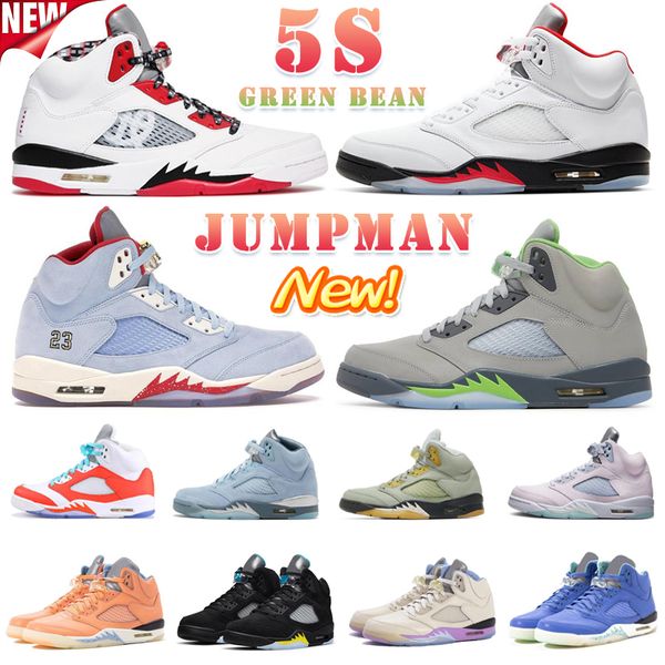 

shoes 5s 5 basketball shoes designer mens trainers sports sneakers green bean concord oreo unc mars