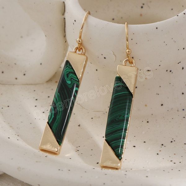 

fashion jewelry green earring for women female vintage temperament dangle earrings party gift, Silver