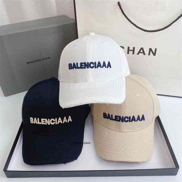 

balencaigass ball caps ball paris b letter printed 2022 high-quality version of b paris embroidered letter hole ins soe0, Blue;gray