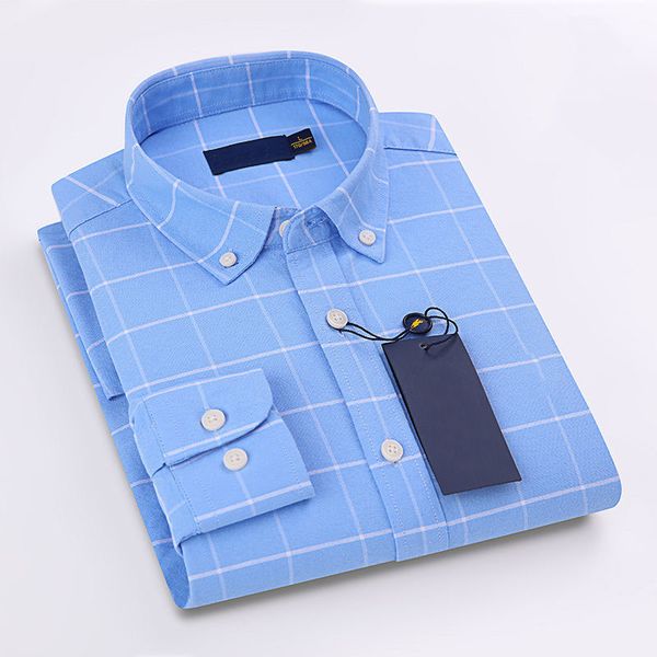 

men's casual shirts small horse embroidery long sleeve summer anti-wrinkle black and white polos plaid button down shirts mens clothing, White;black