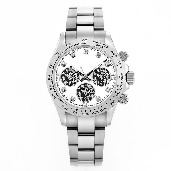 

aaa multifunction watches sapphire white dial datejust daydate 40mm blue watchst smooth automatic watch mechanical montre de luxe watch stai, Slivery;brown