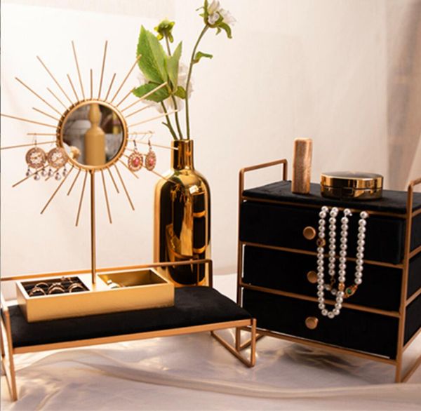 

necklace ring storage holders jewelry display rack earring jewelrys show props