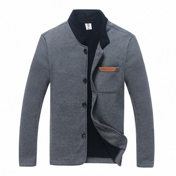 

men's jackets leather label casual jacket cardigan simple coat fashion stand collar slim k6t8#, Black;brown