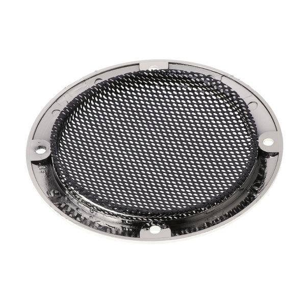 

2 pcs 3" inch black speaker cover decorative circle metal mesh grille