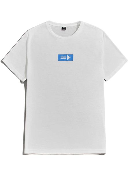 

men letter graphic tee 56bn#, White;black