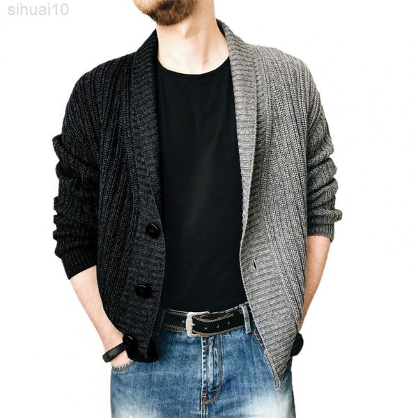 

sweater warm vest casual clothing knitted long sleeve sweater jacket stitching vest sweater outerwear l220801, White;black