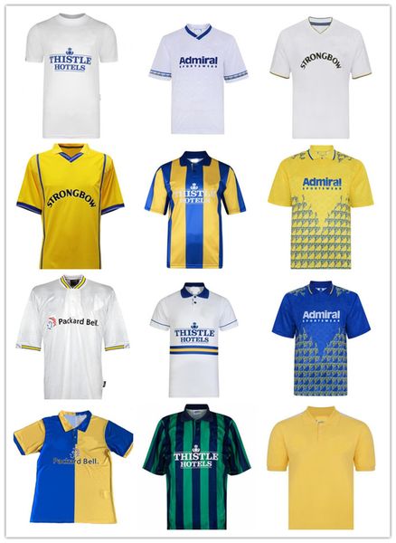 

hasselbaink leeds retro soccer jerseys united 1972 78 89 90 91 92 93 95 96 97 98 99 00 01 02 classic football shirt smith kewell hopkin batt, Black;yellow