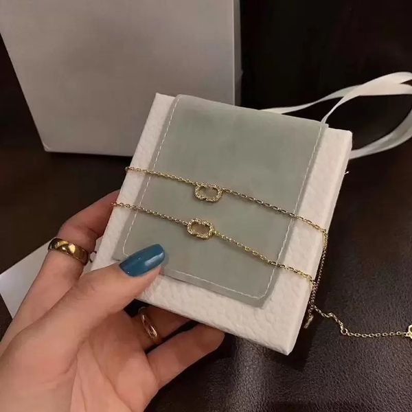 

18k gold plated designer bracelet women classic link chain bracelets, Black