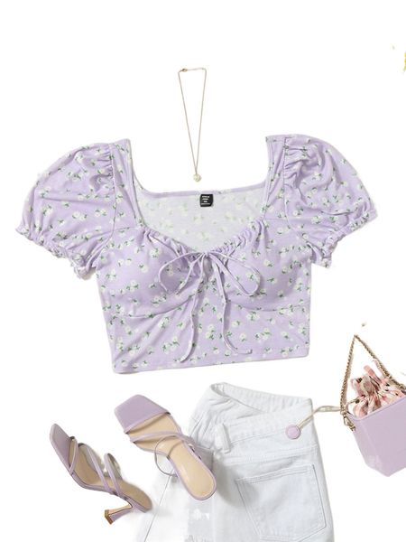 

plus daisy floral milkmaid 81xx#, Black