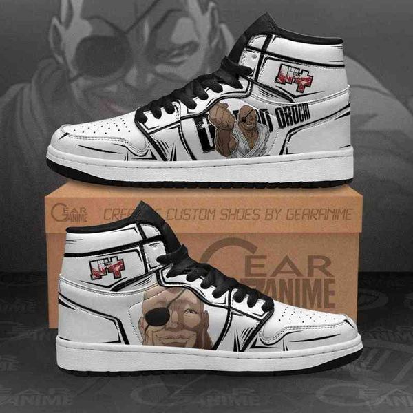 

doppo orochi sneakers baki custom anime shoes, Black