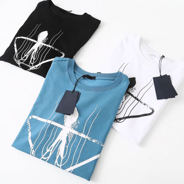 

22ss classic europe street t shirt men luxury brand tshirt cotton fabric comfortable high-quality ocs inverted triangle pattern perfect prin, White;black