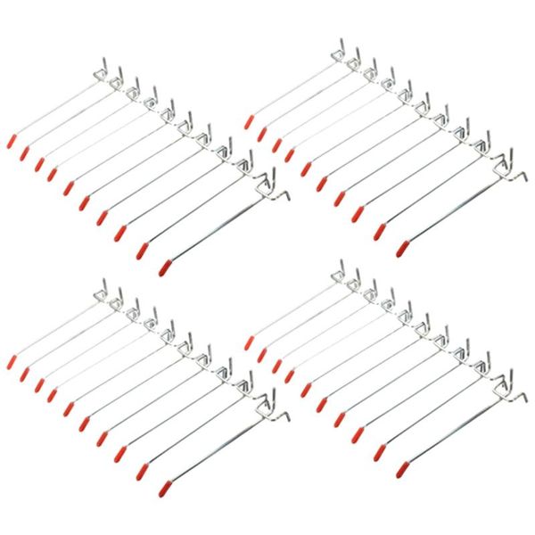 Ganchs Rails -40pcs Único Pegboard 150mm Slat Slat Wall Retail Display Shop Fits 25mmHooks