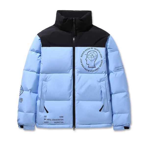 

new mens down jacket short lovers wear brain death white duck down cold suit trend coat, Black