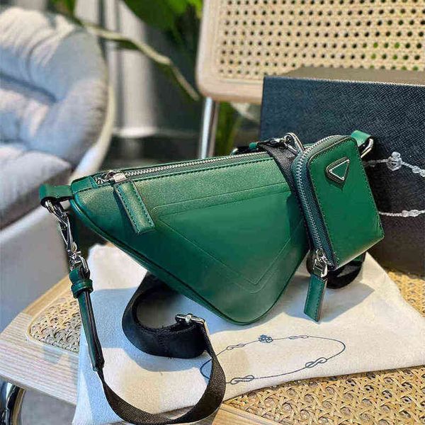 

designer handbag purse tote bag luxury shoulder bags triangle fashion brand genuine leather different size women's letter handbags 2y4m