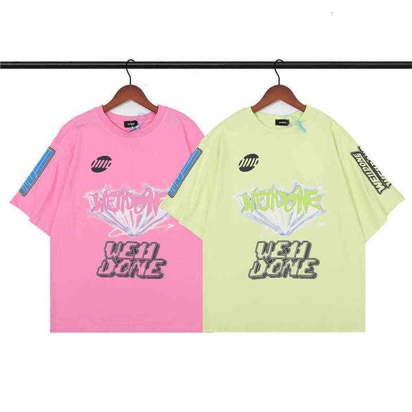 

designer men's t-shirt 2022 summer korean fashion brand graffiti men's and women's short sleeved t-shirt, White;black