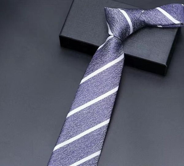 

2022 men's luxury designer business tie fashion casual tie, Blue;purple