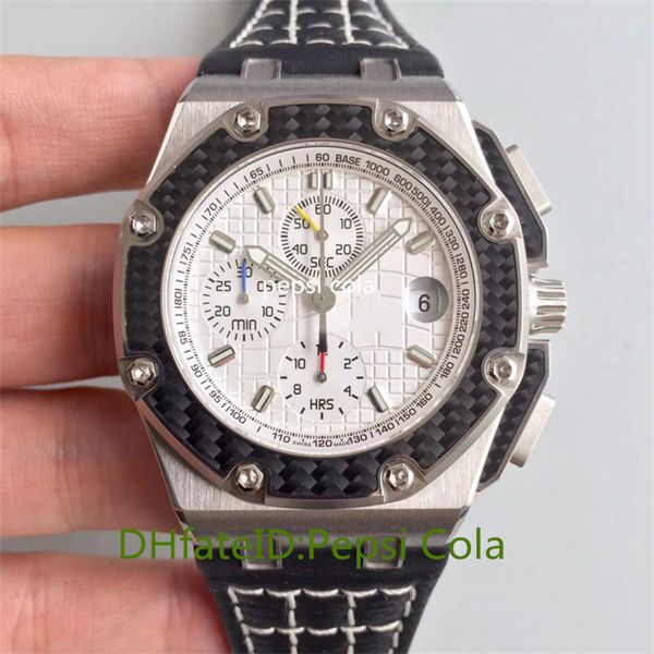 

men's watches cal3840 timing movement automatic mechanical watch 6-pin 12 character multifunctional ceramic ring sapphire 316l famous b, Slivery;brown