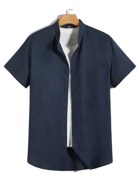 

men solid button up shirt without tee d5tc#, White;black